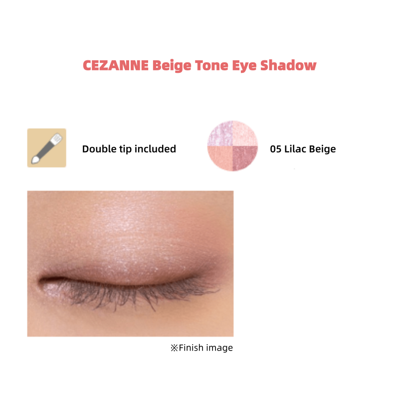 CezanneId's tweet photo. Get a translucent look with CEZANNE! New beige-toned eyeshadow are now available!

The highly popular beige-toned eyeshadow now comes in a long-awaited new color: blue.

CEZANNE Beige Tone Eye Shadow
05Lilac Beige

#CEZANNE #Cosmetics #eyeshadow #eye #makeup https://t.co/tiLyYj6PzJ