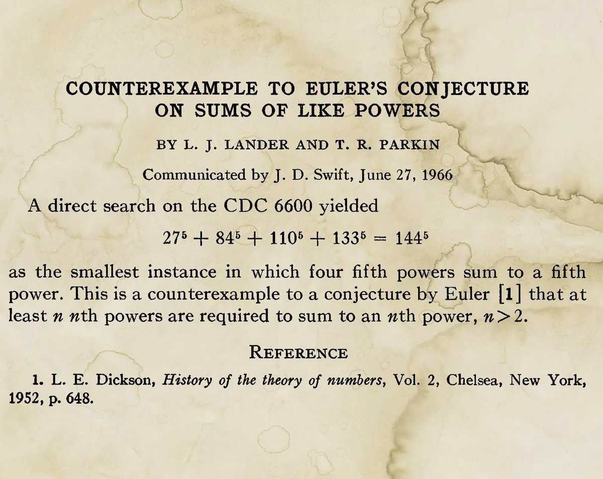 Math_files's tweet image. One of the shortest serious math papers ever—just two sentences.