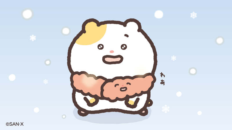 雪だぁ…！⛄️❄️

外出時はきをつけてね🐹