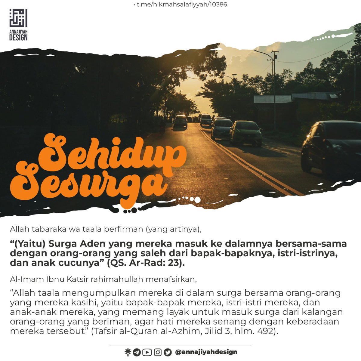 Sehidup Sesurga
#annajiyahdesign 
#hidup #mati #surga
Follow <a href="/anNajiyahDesign/">annajiyahdesign</a>