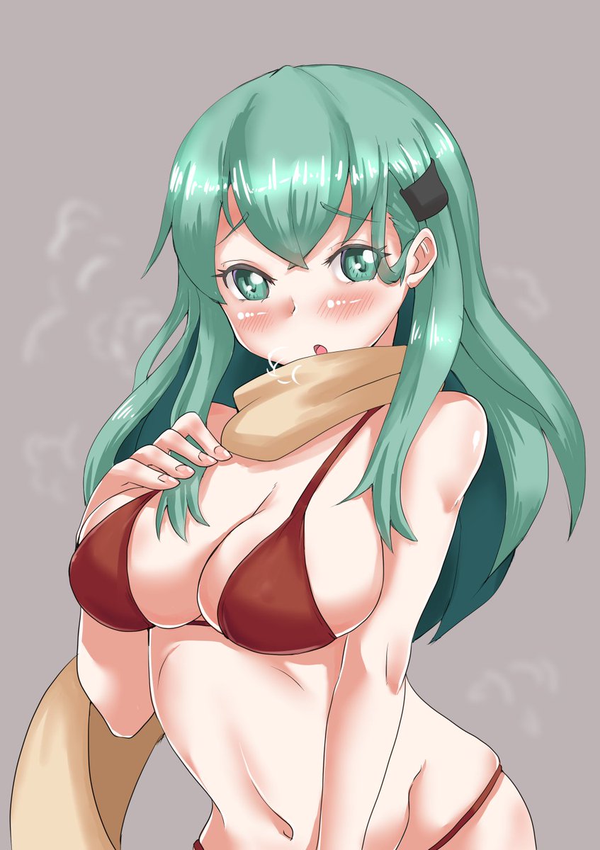 寒くなってきたぁ！
マフラー鈴谷さんだ！