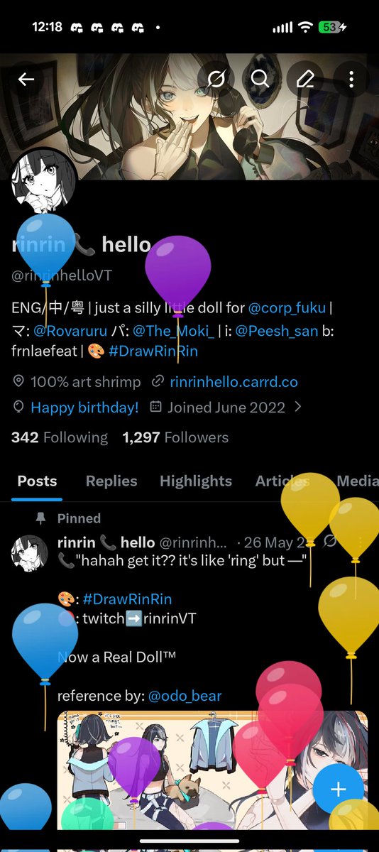 rinrin 📞 hello tweet media