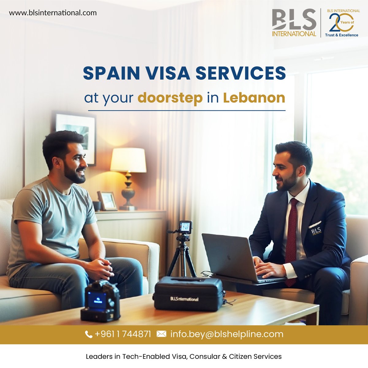 BLSintServices's tweet photo. Spain on your mind? BLS International’s doorstep service in Lebanon brings the visa process to you—simple, secure, stress‑free.

Contact Details:

Call  +961 1 744871 | E-mail: info.bey@blshelpline.com

#BLSInternational #SpainVisa #DoorstepService #VisaMadeEasy #SecureProcess #VisaApplication #VisaServices
