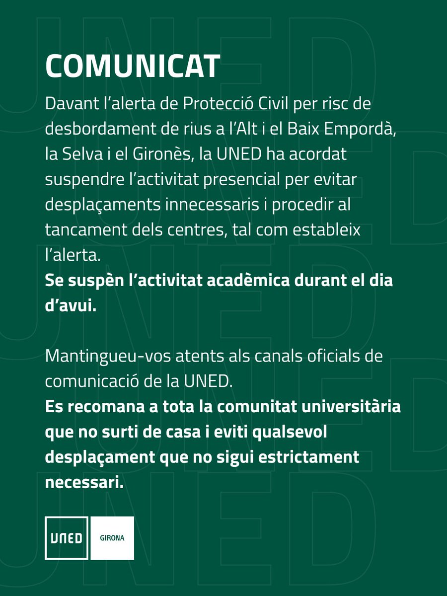 ⚠️ Avís important – Alerta de Protecció Civil