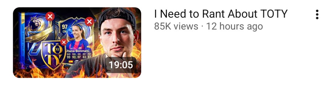Bro opened 15 league upgrade SBCs and didn't pack any of the 6 #TOTYs

That is why..

This community man 🤣🤣
#EAFC26 #FC26 #EAFC