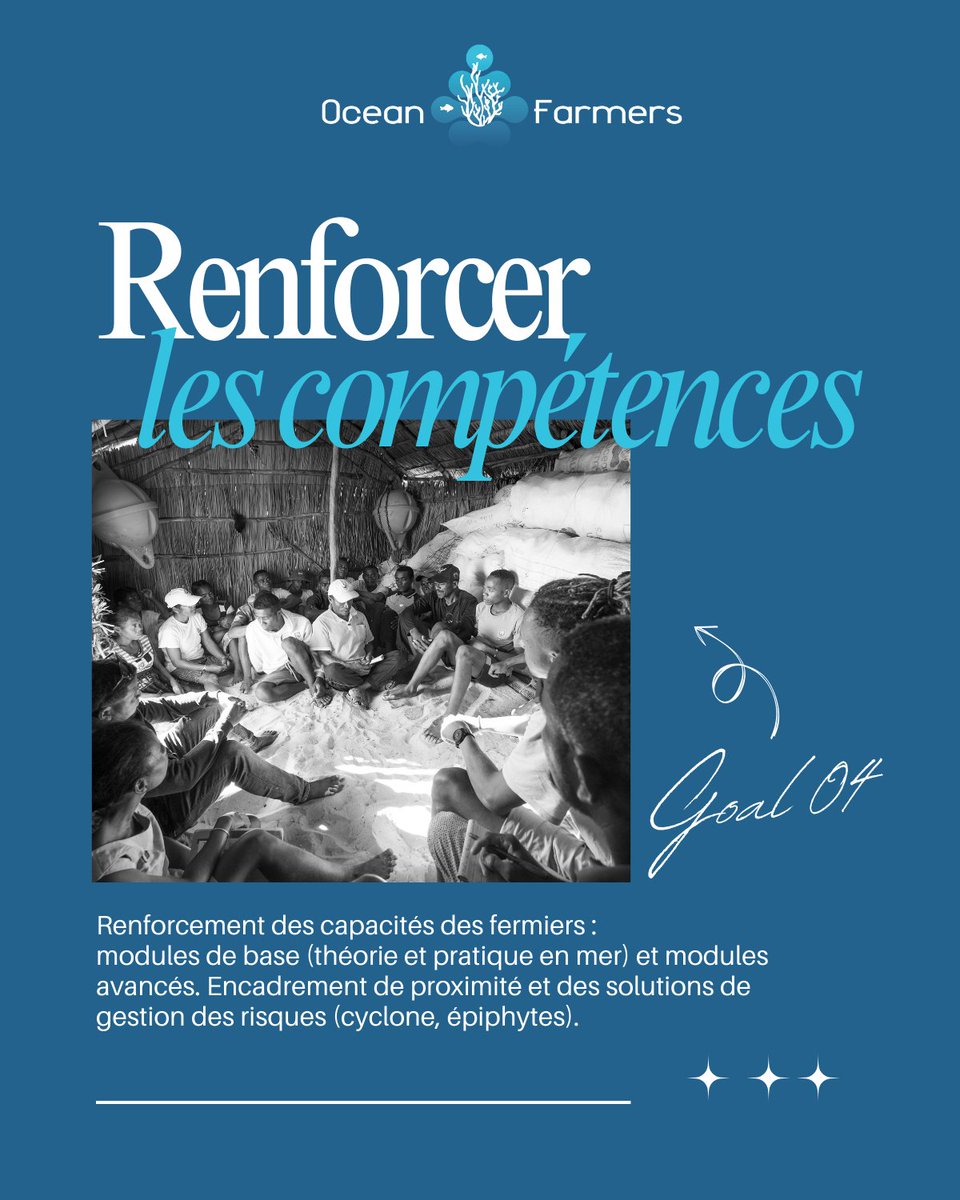 OceanFarmers's tweet photo. Ensemble, nous poursuivons notre ambition de faire de Madagascar un pôle majeur de la culture d’algues tropicales : 
* Consolider les zones performantes
* Sécuriser et améliorer les pratiques de culture
* Renforcer l’organisation et les compétences locales

#SeaweedRevolution https://t.co/eRsIV9eD54
