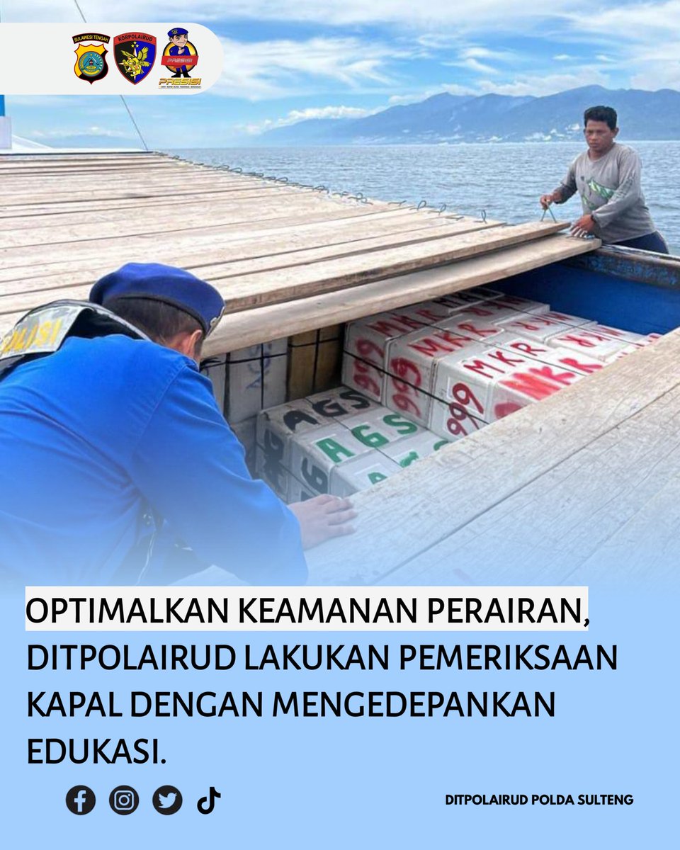Optimalkan Keamanan Perairan, Ditpolairud Lakukan Pemeriksaan Kapal dengan Mengedepankan Edukasi.