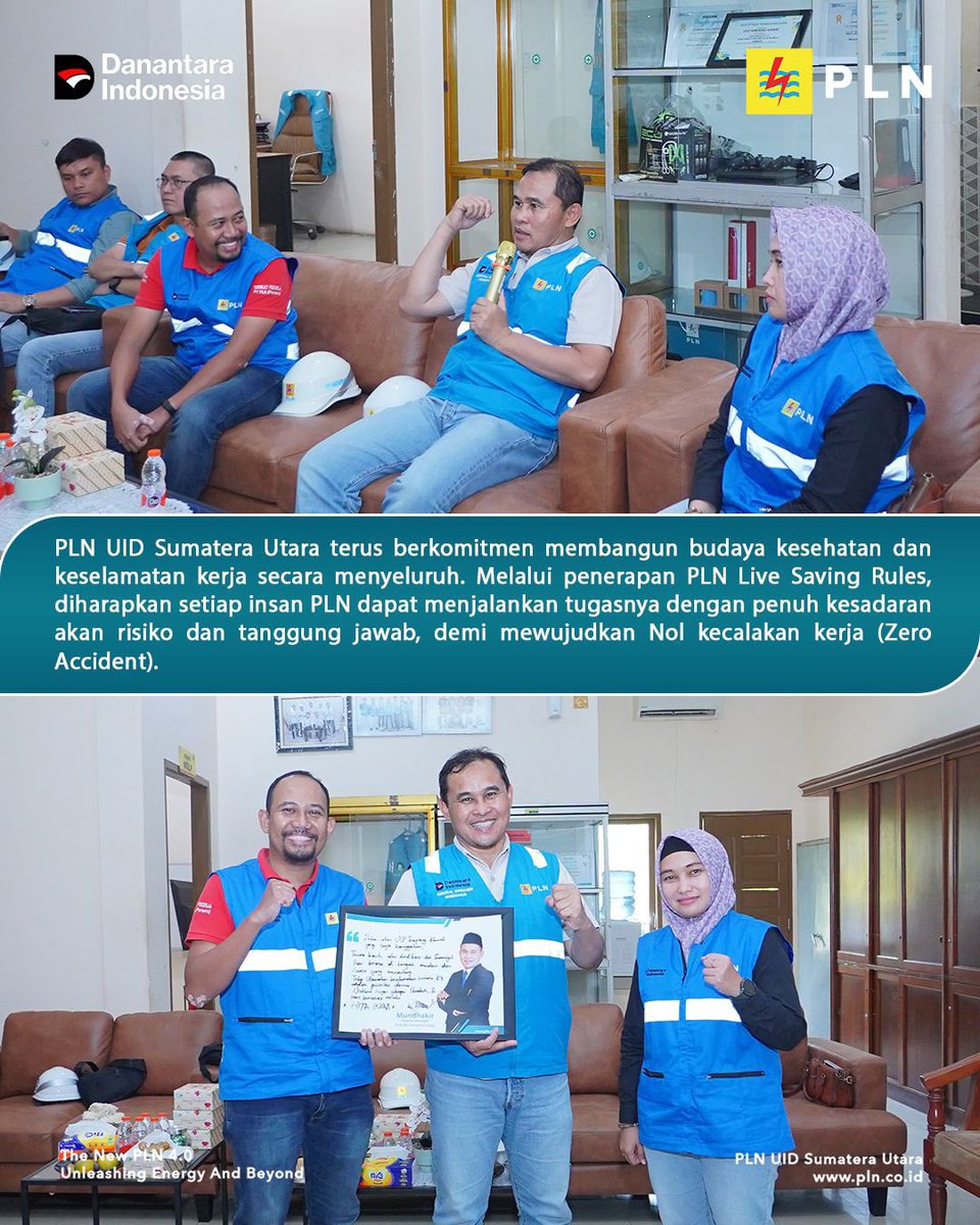 General Manager PT PLN (Persero) UID Sumatera Utara, Mundhakir, melakukan kunjungan kerja ke Unit Layanan Pelanggan (ULP) Simpang Kawat untuk meninjau langsung proses pelayanan, serta terus menegakan Integritas untuk memberikan pelayanan yang terbaik bagi kepada pelanggan.