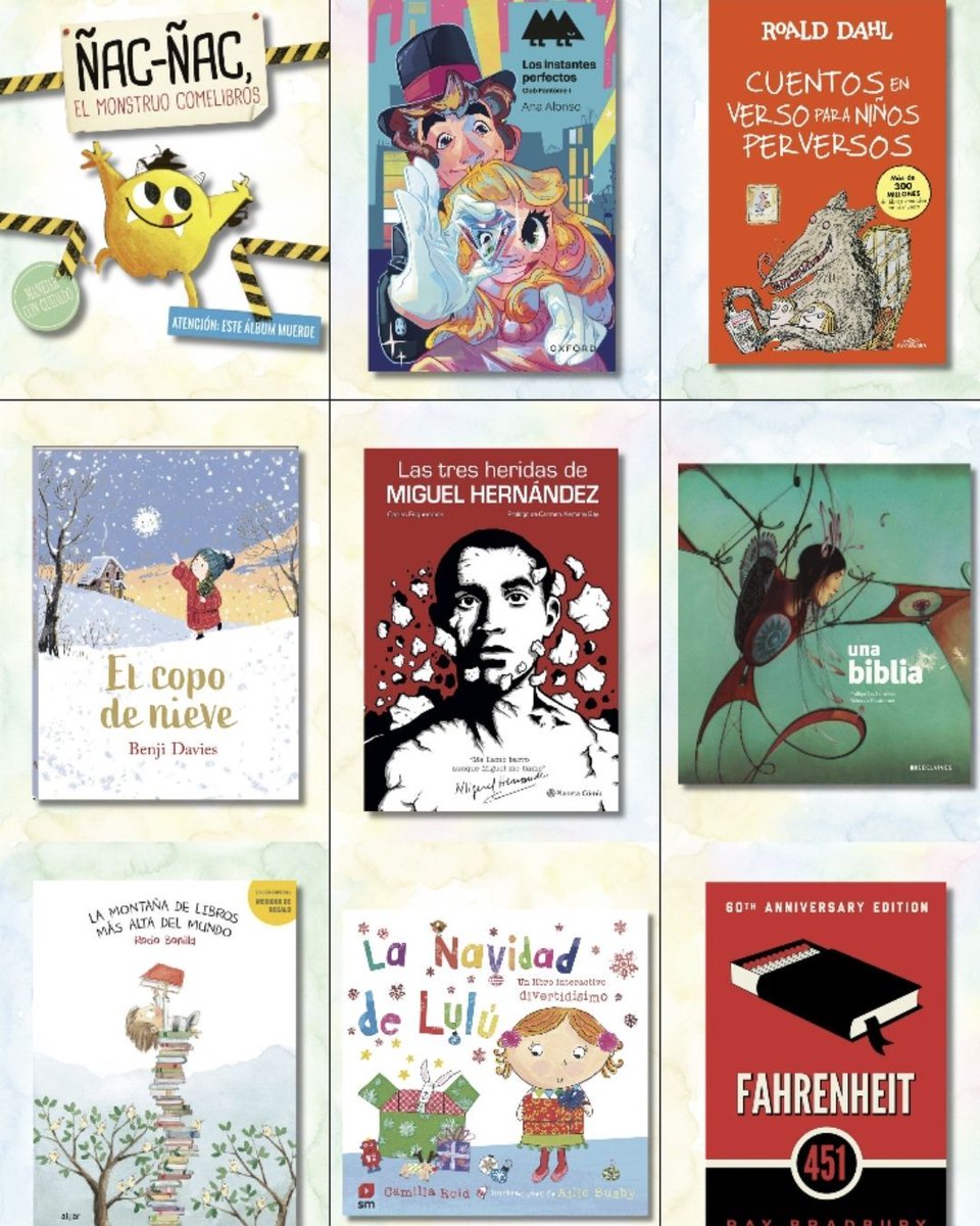 Infantil, primaria, secundaria y más 👀 Todas nuestras recomendaciones vienen con su ficha y están disponibles en la biblioteca. ¡Pásate a vernos! En instagram @elpilarbiblio