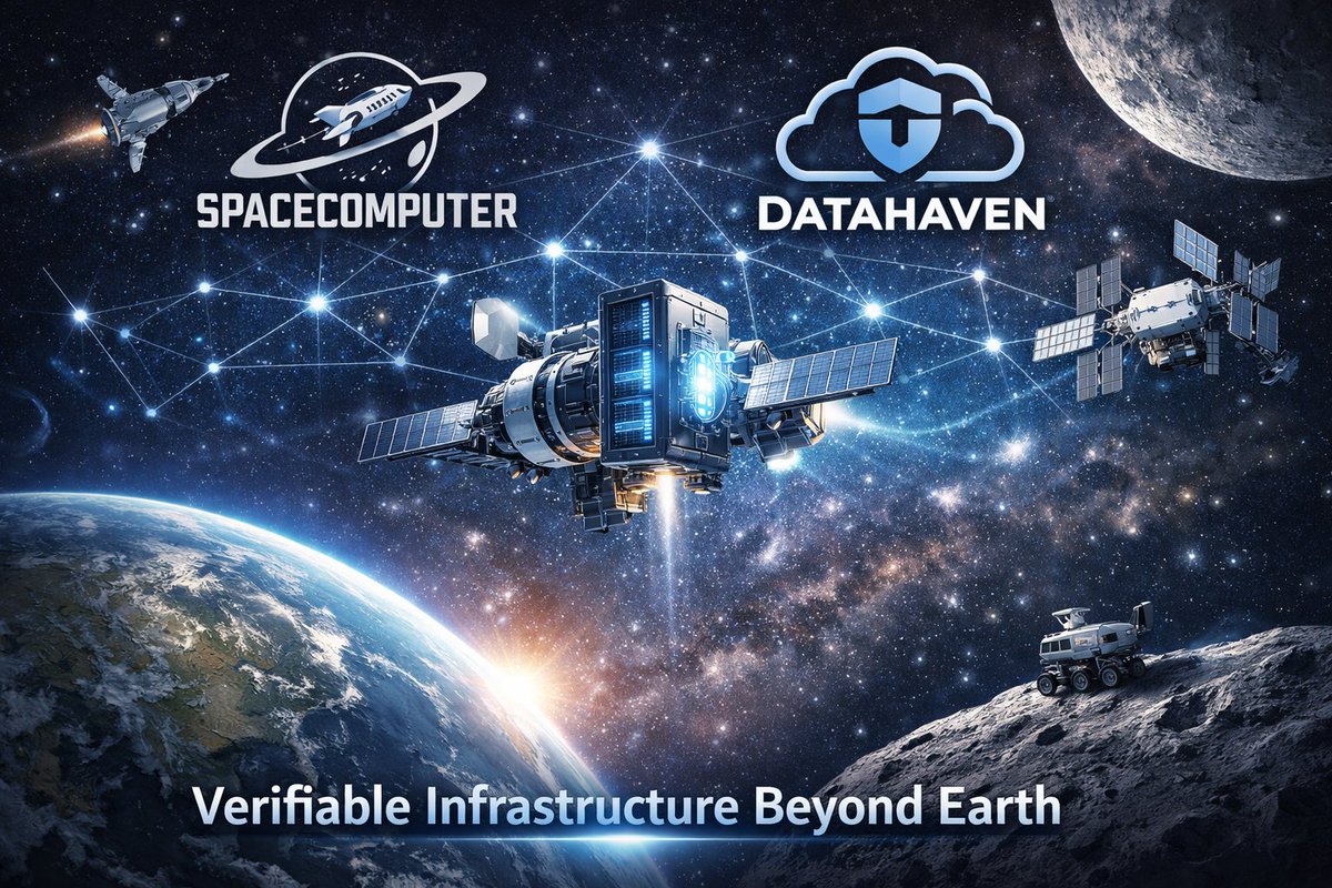 SpaceComputer x DataHaven shows how verifiable infrastructure can extend beyond Earth 🚀 Reliable, tamper-proof data matters not only on-chain but also for space systems. Excited to see <a href="/DataHaven_xyz/">DataHaven 🫎</a> and <a href="/SpaceComputerIO/">SpaceComputer - 天机 | 𝕤𝕡/𝕒𝕔𝕔</a> push these boundaries.