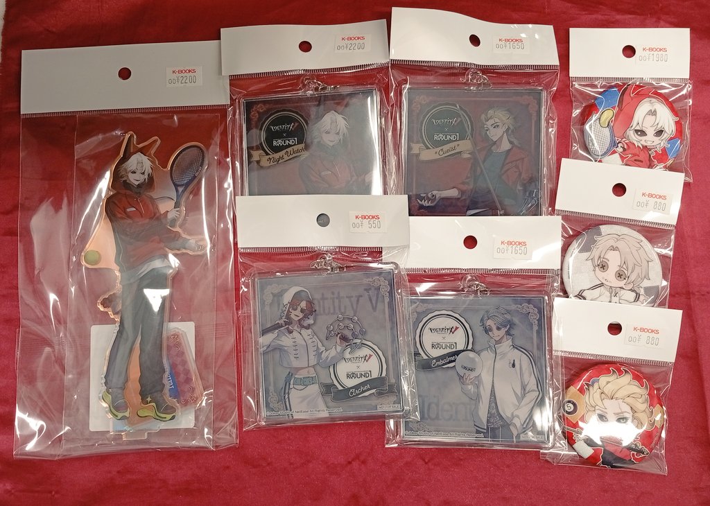 【バラ売り可】第五人格 夜の番人 ラウンドワンコラボ アクキーセット 第五人格 ラウンドワン ROUND-1 コラボ 夜の番人 イタカ アクキー