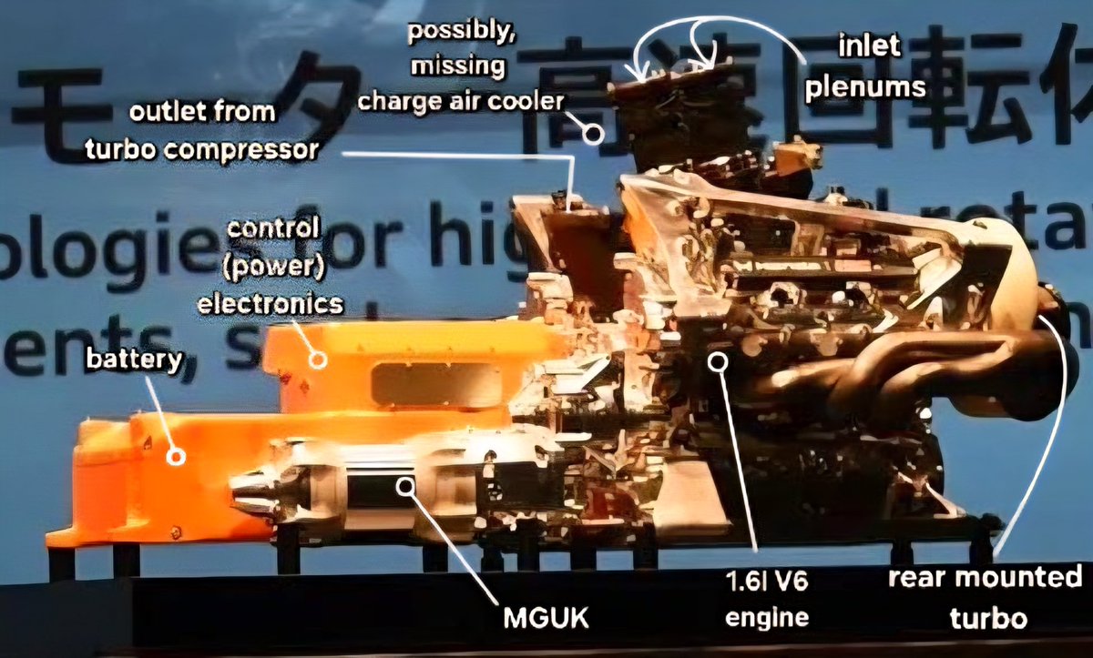 Here's a little pointer to what's on the Honda RA626.
Its still +1000hp &amp; huge torque. Near 50/50 split ICE/Hybrid. But uses 33% less fuel, plus the fuel is sustainable. Banned; Split turbos, MGUH, Variable inlets.
#F1 #F1tech