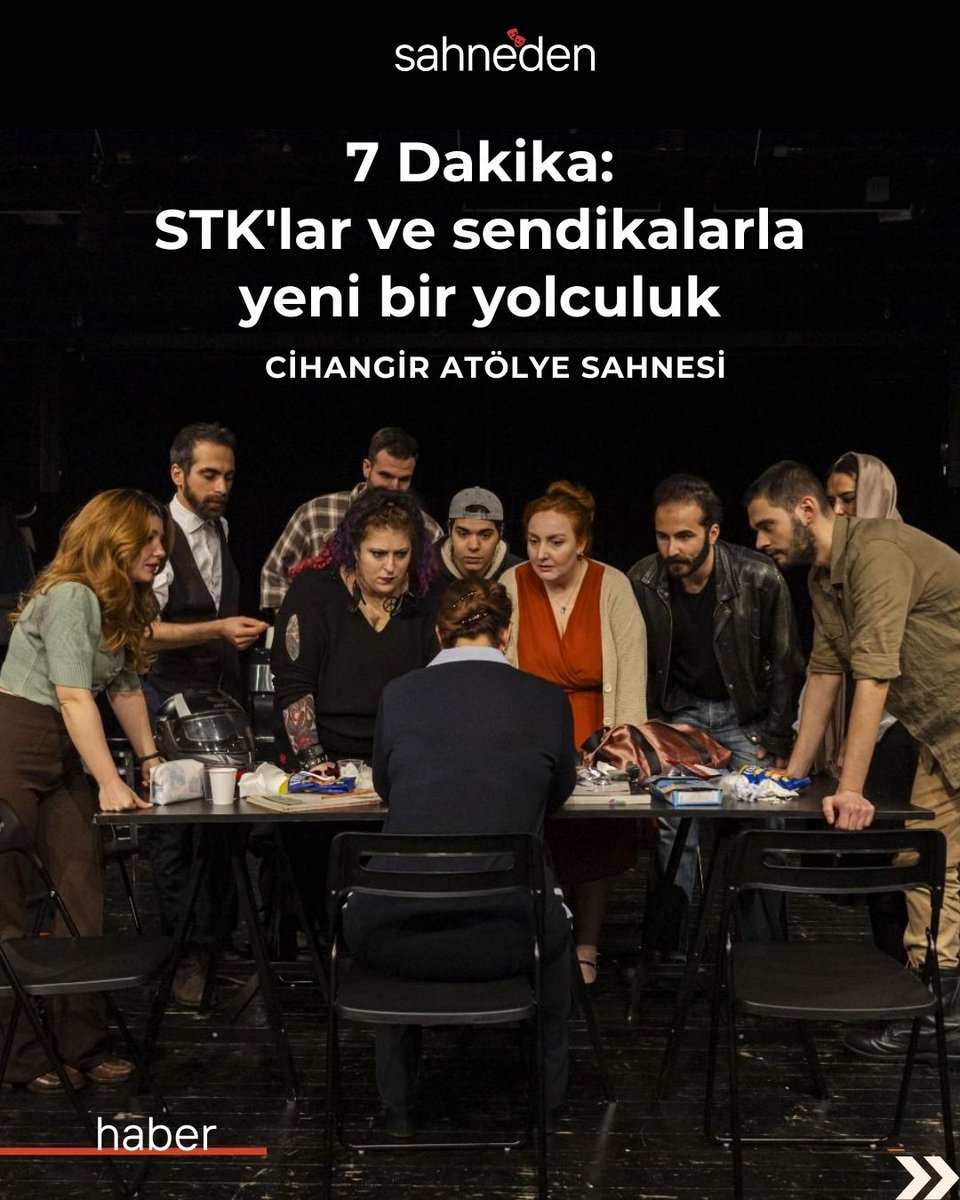 sahnedennet's tweet photo. 🎭7 Dakika: STK'lar ve sendikalarla yeni bir yolculuk

@casistanbul, 7 Dakika oyununu işçilerle buluşturacağı yeni bir yolculuğa çıkıyor. Yönetmenliğini @arzugamze'nin üstlendiği oyun, @ekmekvegul'ün iş birliğiyle dayanışma formatıyla farklı mekanlarda işçiler, sendikalar ve STK’larla buluşuyor.

🗓️İşçilerle ilk buluşma 24 Ocak'ta @BabilMaltepe'de. 

https://t.co/C1qpeGknHV