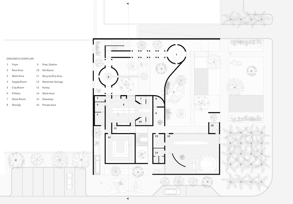 Architizer's tweet photo. This retreat is designed as a spatial sequence, using rammed earth walls, shaded porticos and water channels to control privacy, light, and cooling.

Project by: Studio Toggle
Details: https://t.co/BA5plrvBp6 https://t.co/iAidEYXAxM