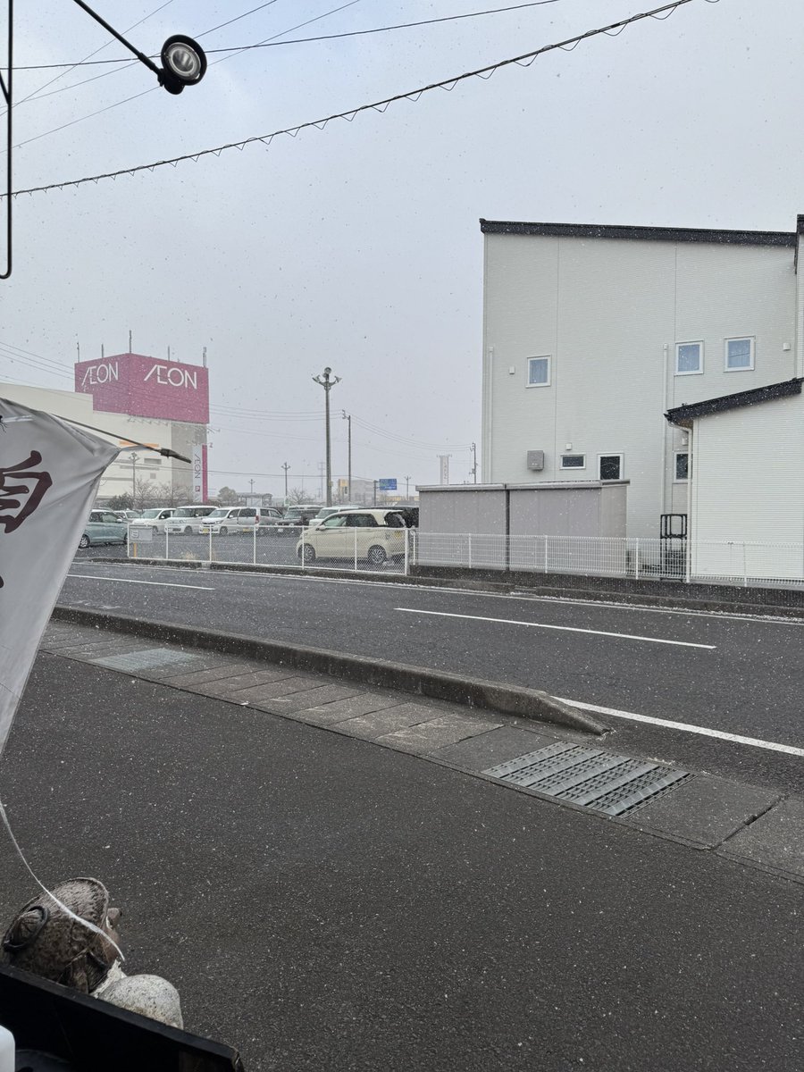 ___enami's tweet image. こんばんわ！

一瞬、さっきホワイトアウトまではいかないですが、真っ白になってました。
大寒波こわいですねぇー。

風邪をひかないようにお気をつけください。

夜もよろしくお願いします🙇