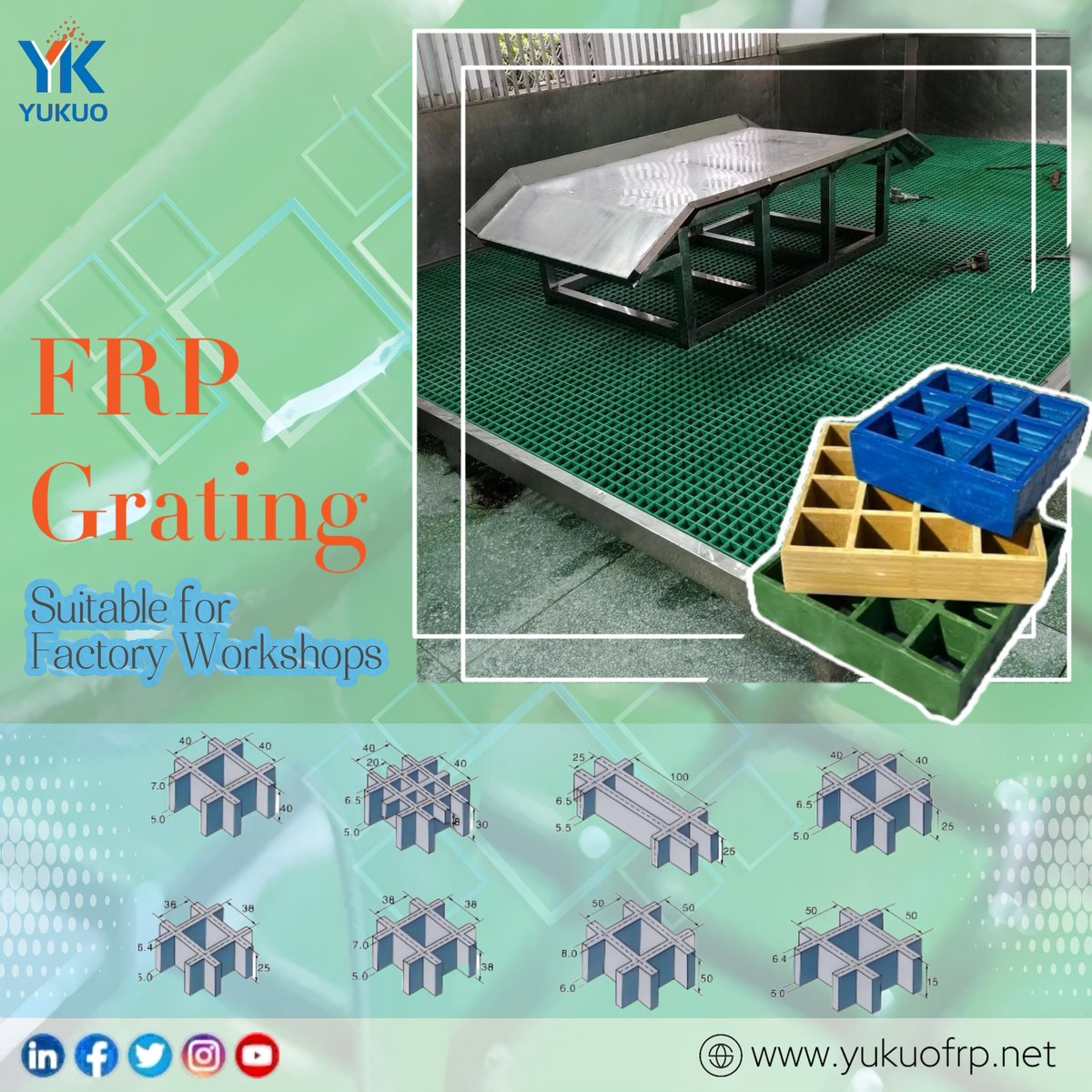 Amandafrp05's tweet photo. ๐ญ Yukuo FRP Grating: The Custom-Built Foundation for Factory Workshops
When your factory floor demands durability, safety, and a perfect fit โ our FRP grating delivers.
https://t.co/DHITjsHu9B
#Yukuo #IndustrialFlooring #EquipmentBase #PrecisionInfrastructure #HeavyDutyGrating https://t.co/BrJ7ELVU9e