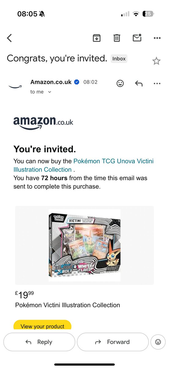 carterneil100's tweet photo. @pokemondealsuk Emails are out https://t.co/fGiTUu9dbJ
