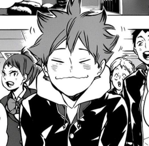 smileyshoyo's tweet photo. manga shoyo is truly the cutest https://t.co/o9c2KPdfV3