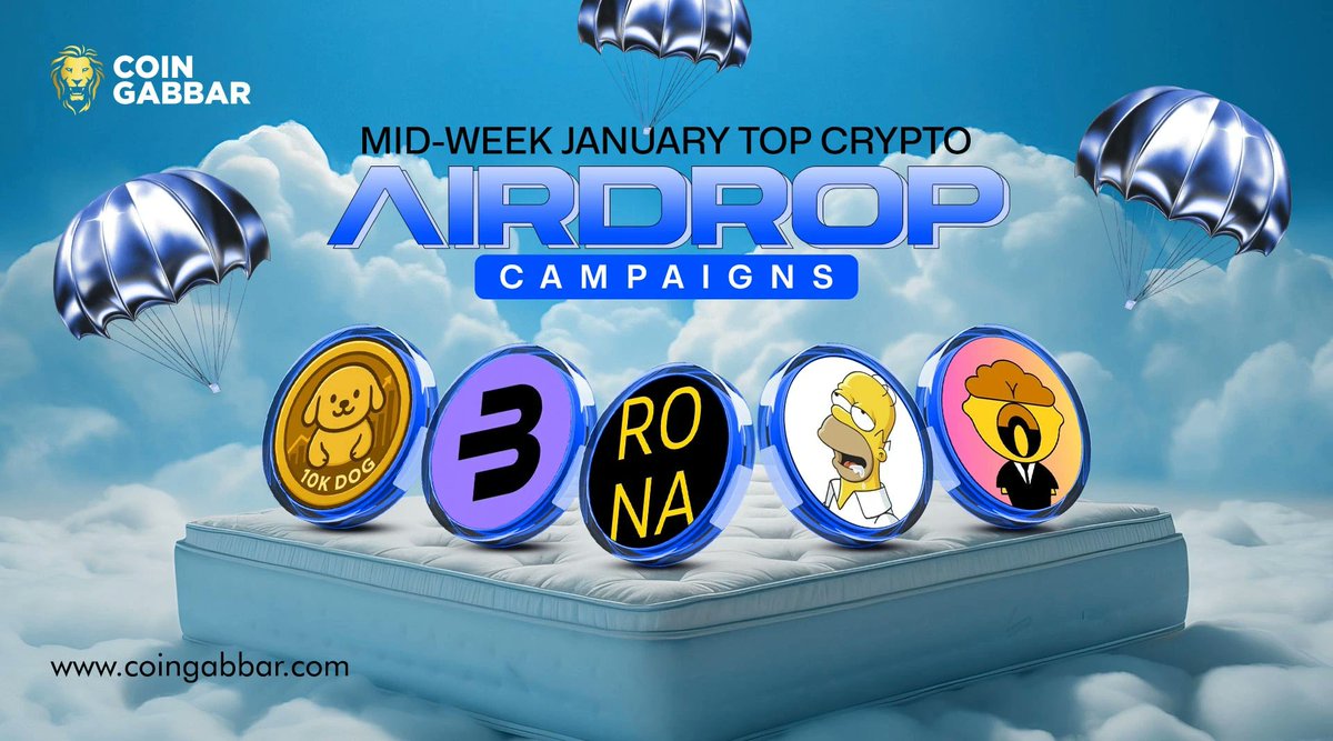Top Crypto Airdrop Projects to Watch This Week $RONA, $BITVIA, $10K DOG,  $FRINK, $CYCL Explore More, Visit - https://t.co/JC8BlKDsH5 #CoinGabbar # Crypto #AirdropProjects #CryptoCommunity #tokens #TopCryptoAirdrop  @rona_token_ @10Kdogcoin @FRINKCOIN_BSC