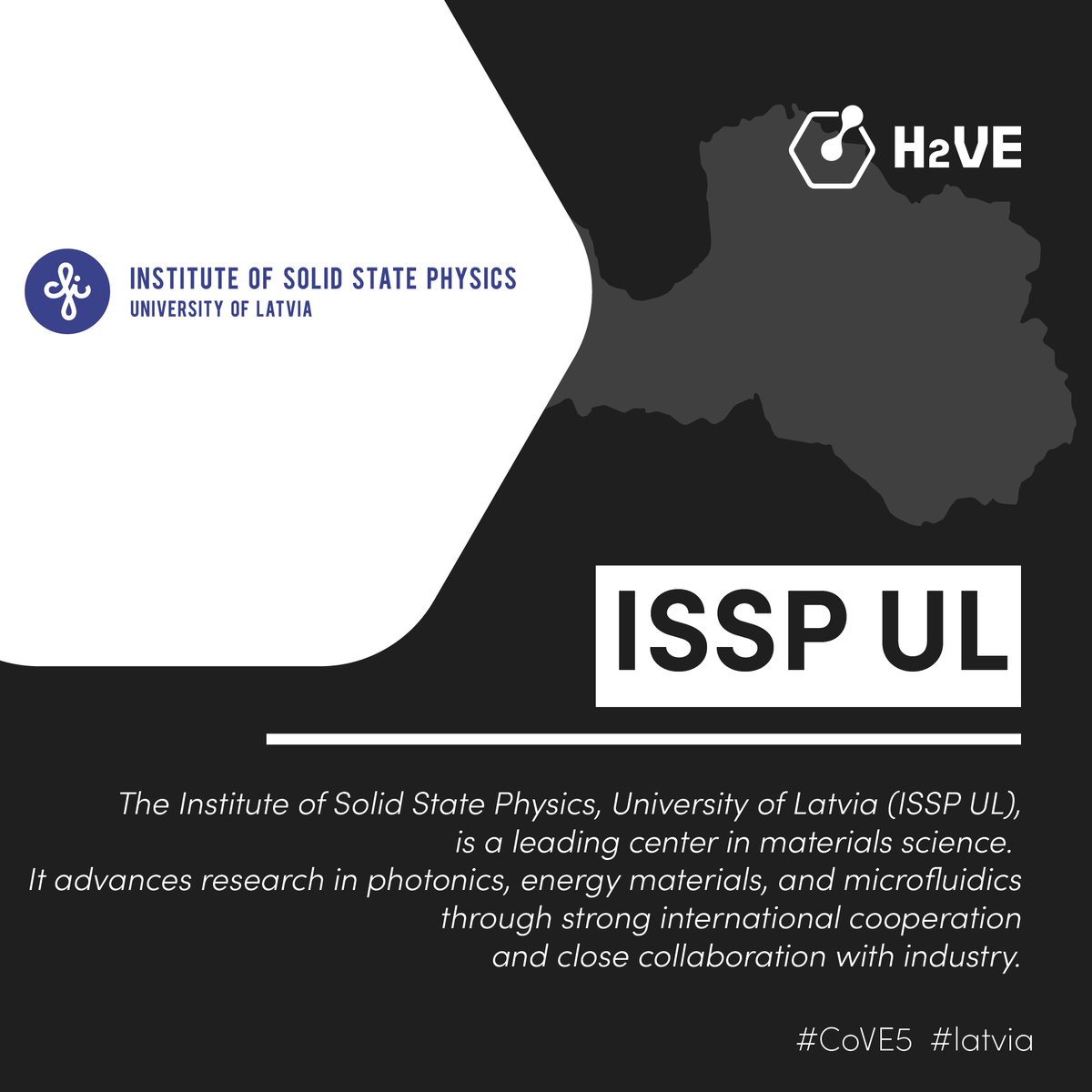 ISSP UL contributes to #H2VE with expertise in materials science, energy systems, photonics and microfluidics. With strong international collaboration and 50+ research projects each year, it links scientific excellence with real-world impact in clean energy and hydrogen.
#Latvia
