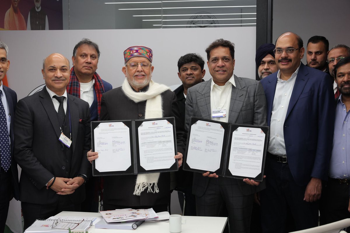 _InvestUP's tweet photo. AM Green Group marks a major milestone at #WEFDavos2026 with the signing of a landmark MoU with the Government of Uttar Pradesh to establish a 1 GW AI compute data center in Greater Noida. This multi-billion-dollar investment will power next-generation AI and high-performance computing workloads for global hyperscalers, enterprises, frontier labs and India’s sovereign AI initiatives.

Developed in phases and targeted for completion by 2028, the facility will run on 24/7 carbon-free green energy, reinforcing AM Green’s commitment to a sustainable digital economy. The project is set to catalyse FDI, generate thousands of high-skilled jobs and strengthen Uttar Pradesh’s position as India’s premier data center and AI infrastructure hub—aligned with the Viksit Bharat 2047 vision.

#AMGreen #InvestUP #UttarPradesh #AIInfrastructure #DataCenters #GreenEnergy #SustainableGrowth #DigitalIndia #ViksitBharat #EnergyTransition 

@wef @Davos