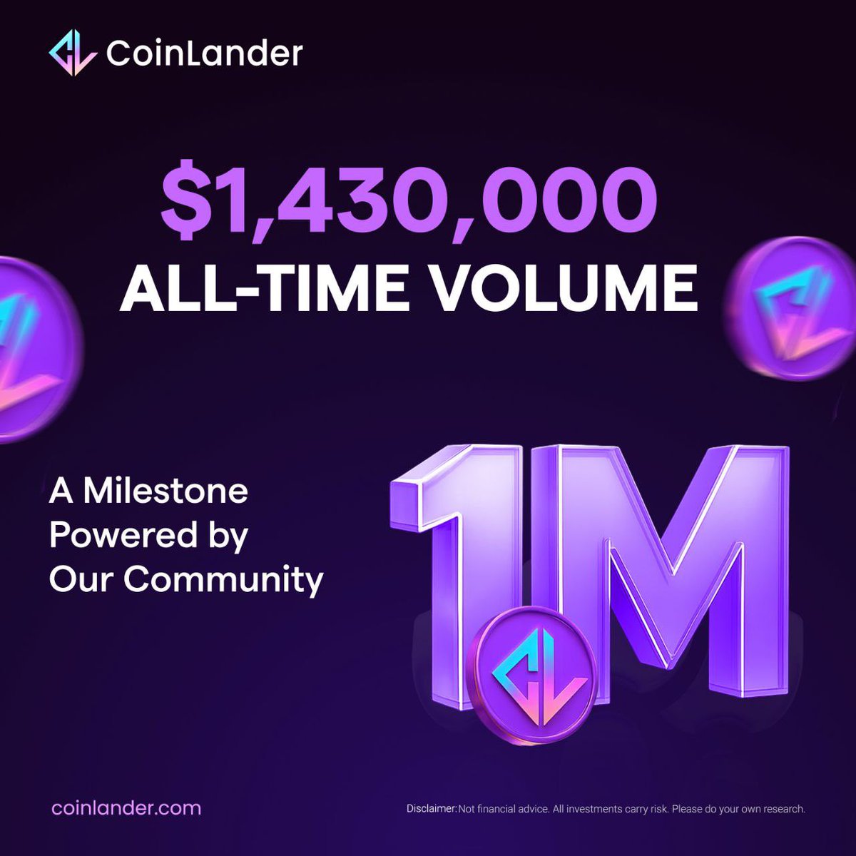 $20 USDT Giveaway 

• Follow x.com/coinlandercom?… 🔔
• Like &amp; RT

Winner in 24 hours