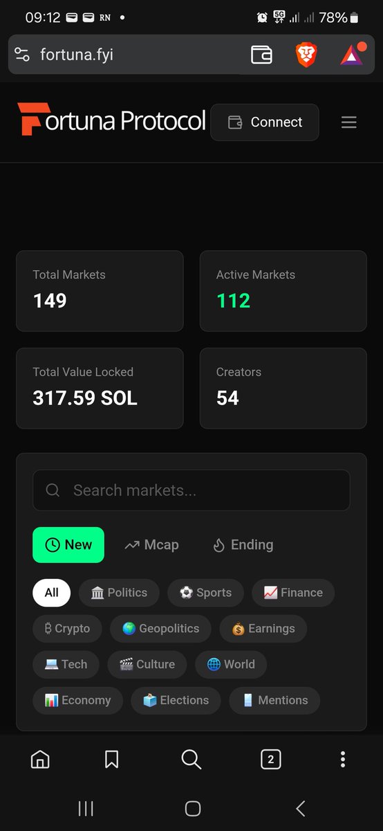 54 user within a couple of hours.

Fortuna.fyi