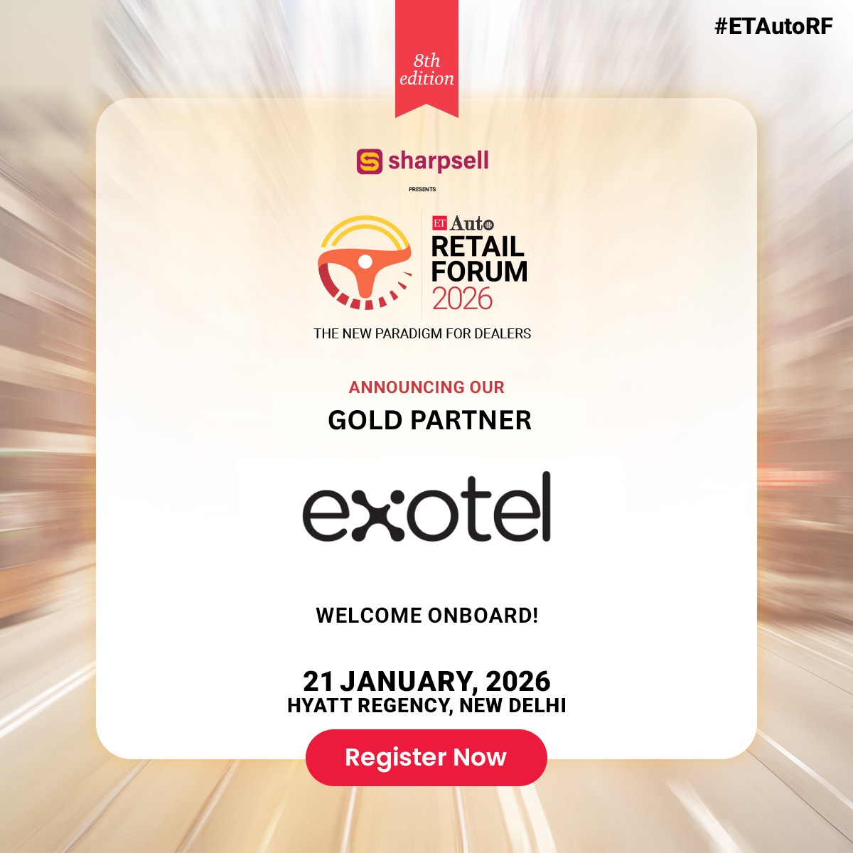 ETAuto's tweet image. Exotel joins ETAuto Retail Forum 2026 as the Gold Partner, bringing AI-powered communication and customer engagement to the automotive retail ecosystem.

Register Now: auto.economictimes.indiatimes.com/auto-retail-fo…

#ETAutoRF #AutoRetail #ETAuto #DealershipInnovation