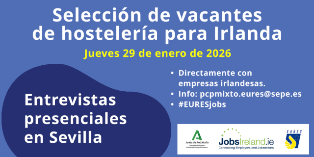 InformajovenMur's tweet image. 📢@EuresSpain  y EURES Irlanda organizan un proceso de #selección para el sector de #hostelería en Irlanda, 📅el 29 de enero en Sevilla.
5 empresas de hostelería de Irlanda participarán en este proceso que seleccionará #personal para múltiples ocupaciones
informajoven.org/convocatorias/…