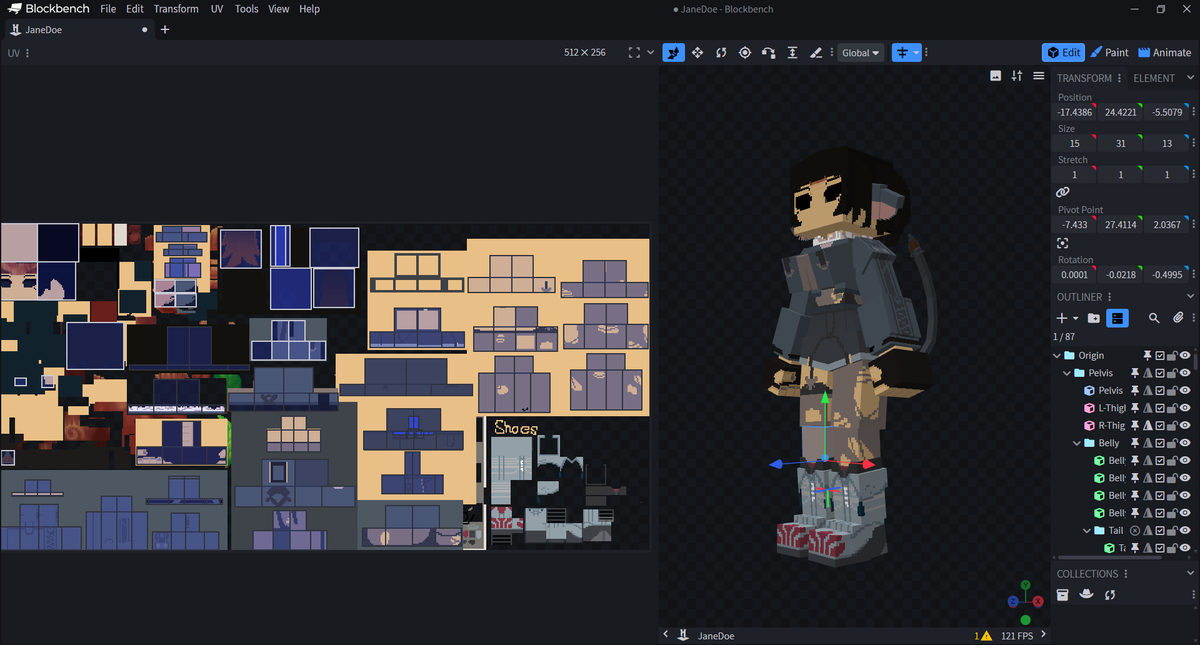DodieZero's tweet photo. Base-Texturing Technically Done, just need to fix the UV and soon test into the game before the Final Texture Map https://t.co/4YFdPGln0d