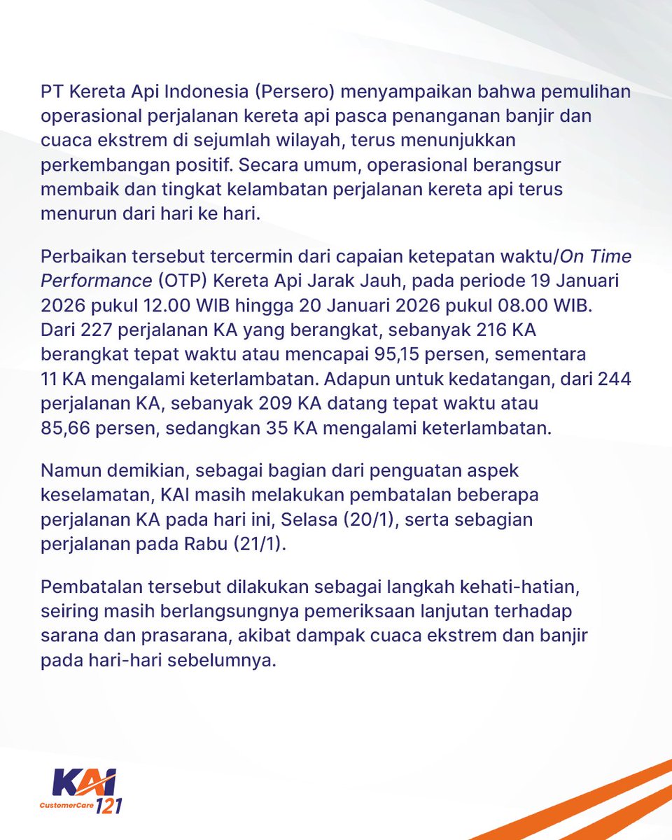 Kereta Api Indonesia tweet media