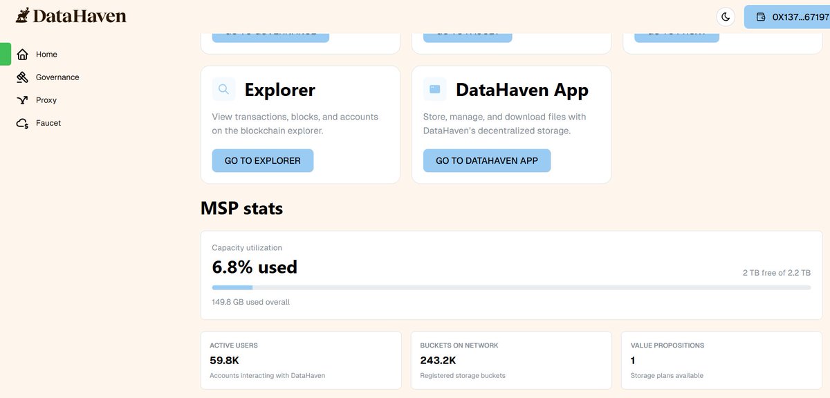 A_Tee_V's tweet photo. I'm one of 60k active users building @DataHaven_xyz. Proud to contribute to 243k buckets on testnet. We're doing this.
View stats on https://t.co/SebSLWnoVj https://t.co/8QbIklWbcT