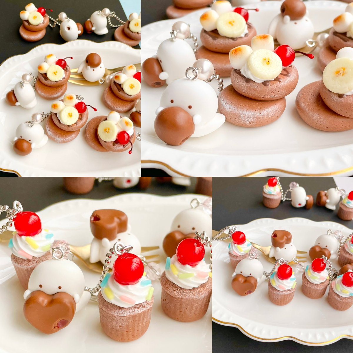 🍒🍌1/24（土） 21時〜 minneにてバレンタイン作品第二弾を出品予定です🤎👻

⚪︎ドレンチェリーのショコラカップケーキとおばけマシュマロ

⚪︎焼きマシュマロとフルーツのショコラパンケーキとおばけマシュマロ

どうぞよろしくお願いいたします(*'▽'*)

#フェイクスイーツ
#ハンドメイド