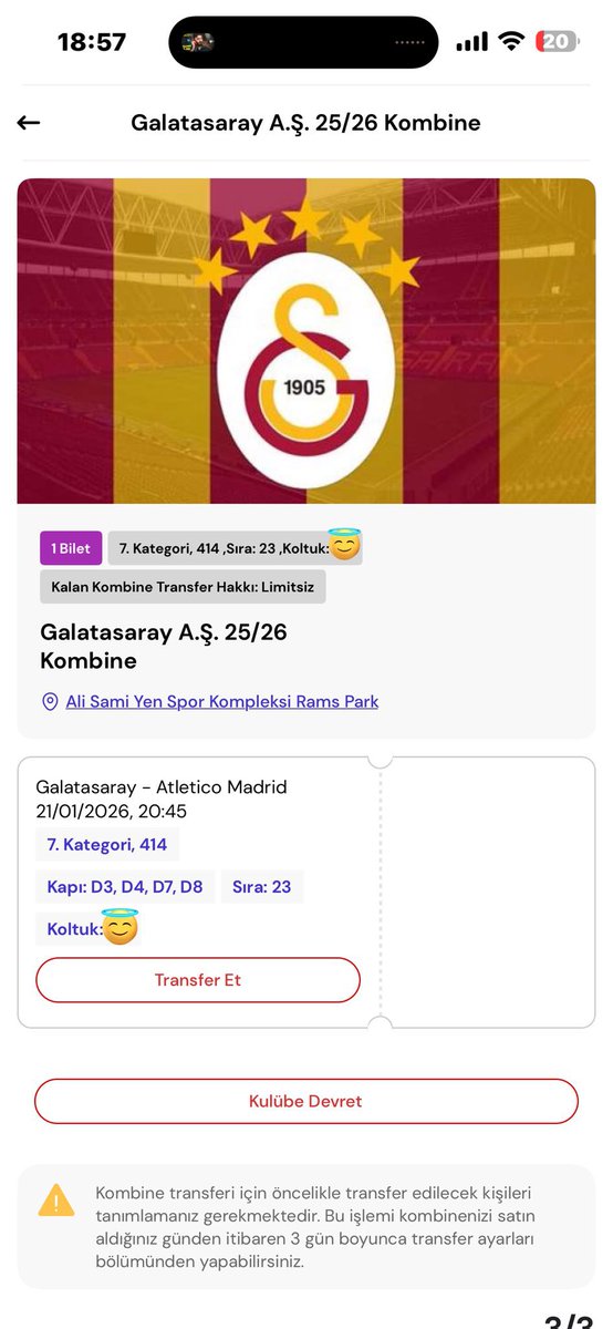 DevranYakup's tweet photo. GALATASARAY-ATLETİCO MADRİD MAÇINA 4 ADET DOĞU ÜST BİLET BULUNMAKTADIR. ‼️GİŞE FİYATINDAN VERİLECEKTİR‼️DM Lütfen

#Galatasaray #AtleticoMadrid #uefachampionsleague #kombinedevir #kombinedevret #biletarıyorum #uA #devir https://t.co/qbkzopV8wn