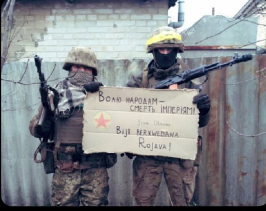 Ukrayna'da savaşan PKK'lılar...