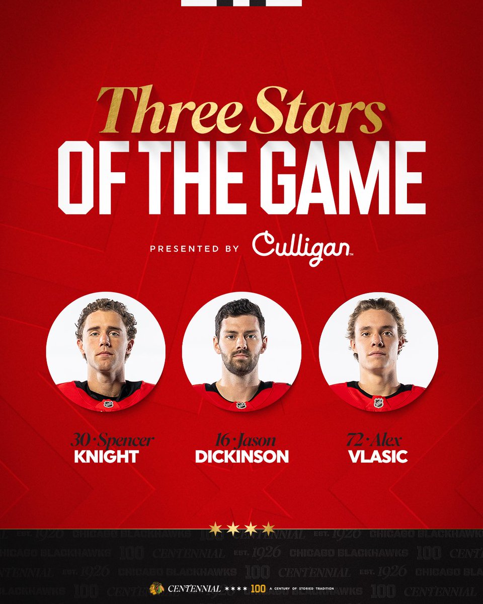 Chicago, your three stars of the night‼️