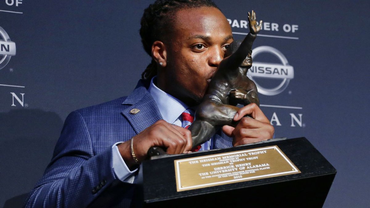 Congratulations to Indiana QB Fernando Mendoza for becoming the 18th player to win the Heisman Trophy and the national championship in the same season.

Bama claims 3 of the 18:

RB Mark Ingram (2009)
RB Derrick Henry (2015)
WR DeVonta Smith (2020)