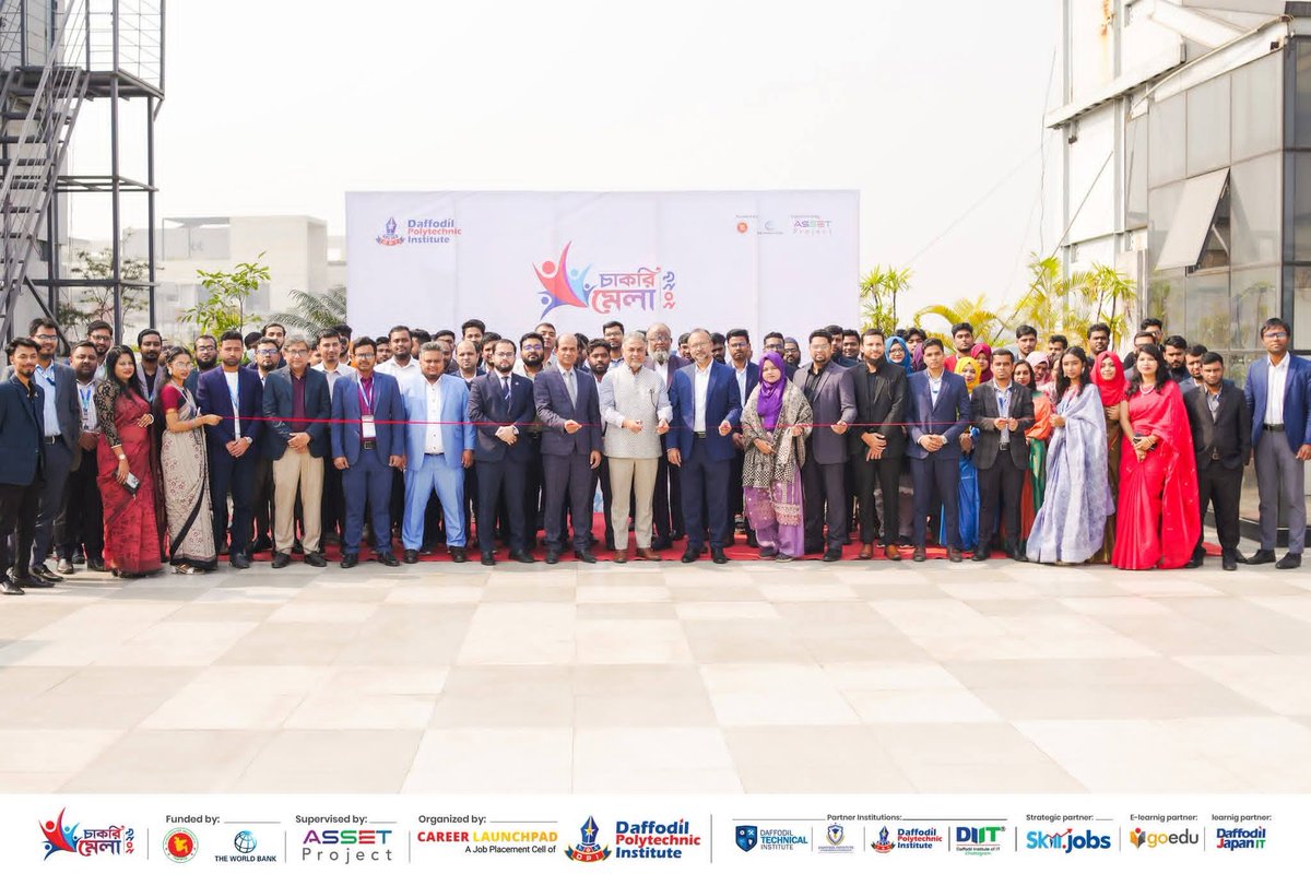 dietpolytechni's tweet image. ৫০০+ চাকরির সুযোগ এক মেলাতেই!
ড্যাফোডিল পলিটেকনিকে চাকরি মেলা ২০২৬-এ ডিপ্লোমা গ্র্যাজুয়েটদের কর্মসংস্থানের সুযোগ।
বিস্তারিত কমেন্ট-এ
#daffodilinstitute #DiplomaEngineering #চাকরিমেলা #চাকরিমেলা২০২৬ #Chakrimela #Chakrimela2026 #job #hiring