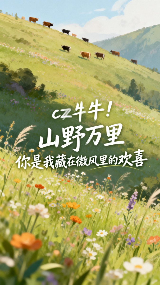 admen_vc_2's tweet image. 個人的にBSCで一番好きなトークン「山野万里」

誕生の背景が綺麗で、Binance Squareの中国語コミュニティAMA/PVPでミームの議論が盛り上がってた時に、参加者の女性がCZに向けて
「山野万里，你是我藏在微风里的欢喜」
（広大な世界の中で、あなたは風に隠した私の喜び）…