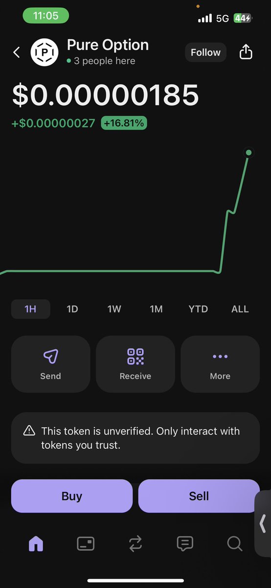 PureOption1's tweet image. Look at the power of the community when it moves the right way it’s the choices in life that matter $PO