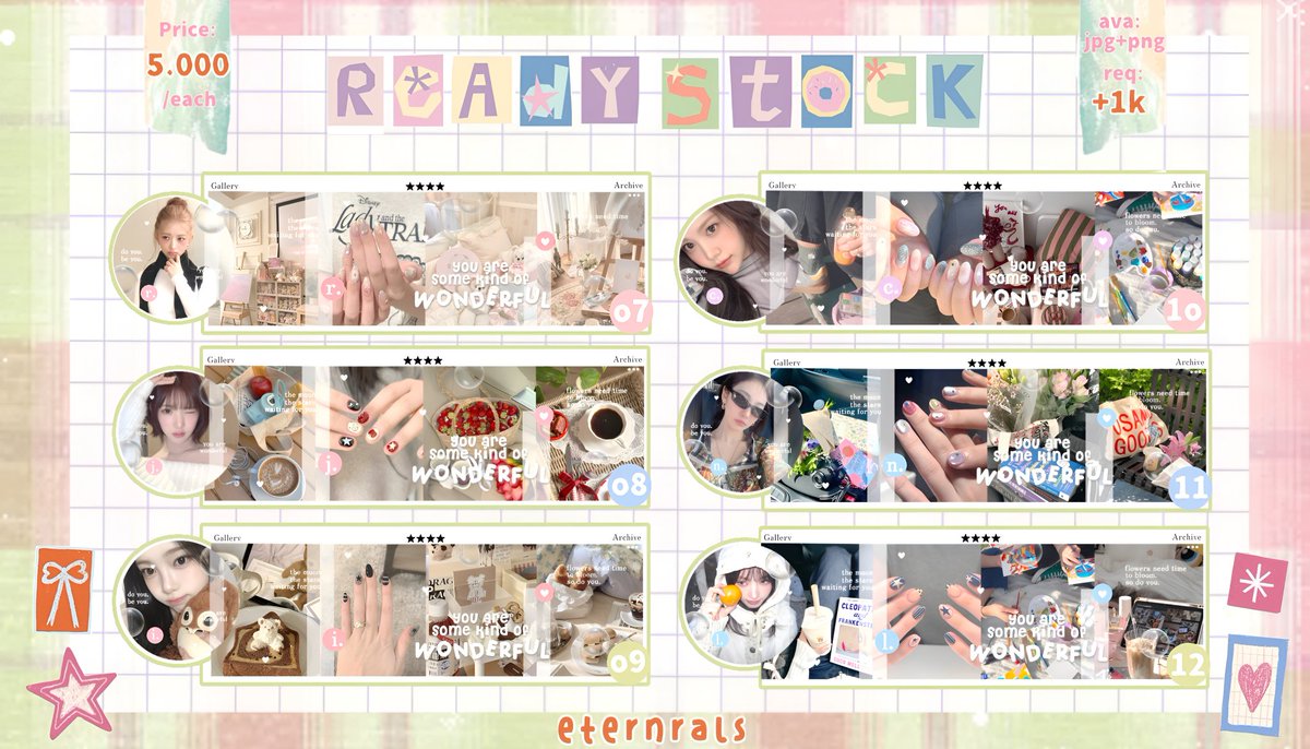 eternrals's tweet photo. help repost please?

aku bawa 12 pcs layout ready stock chara gg karina wonyoung ningning liz rei jiwoo carmen dan ian 🩷

harga tertera di pic
bisa made by req
bisa utk sponsor
bisa qris

AYO JAJANN 🥰💖
#zonauang #zonaba https://t.co/cScGTHHYUL