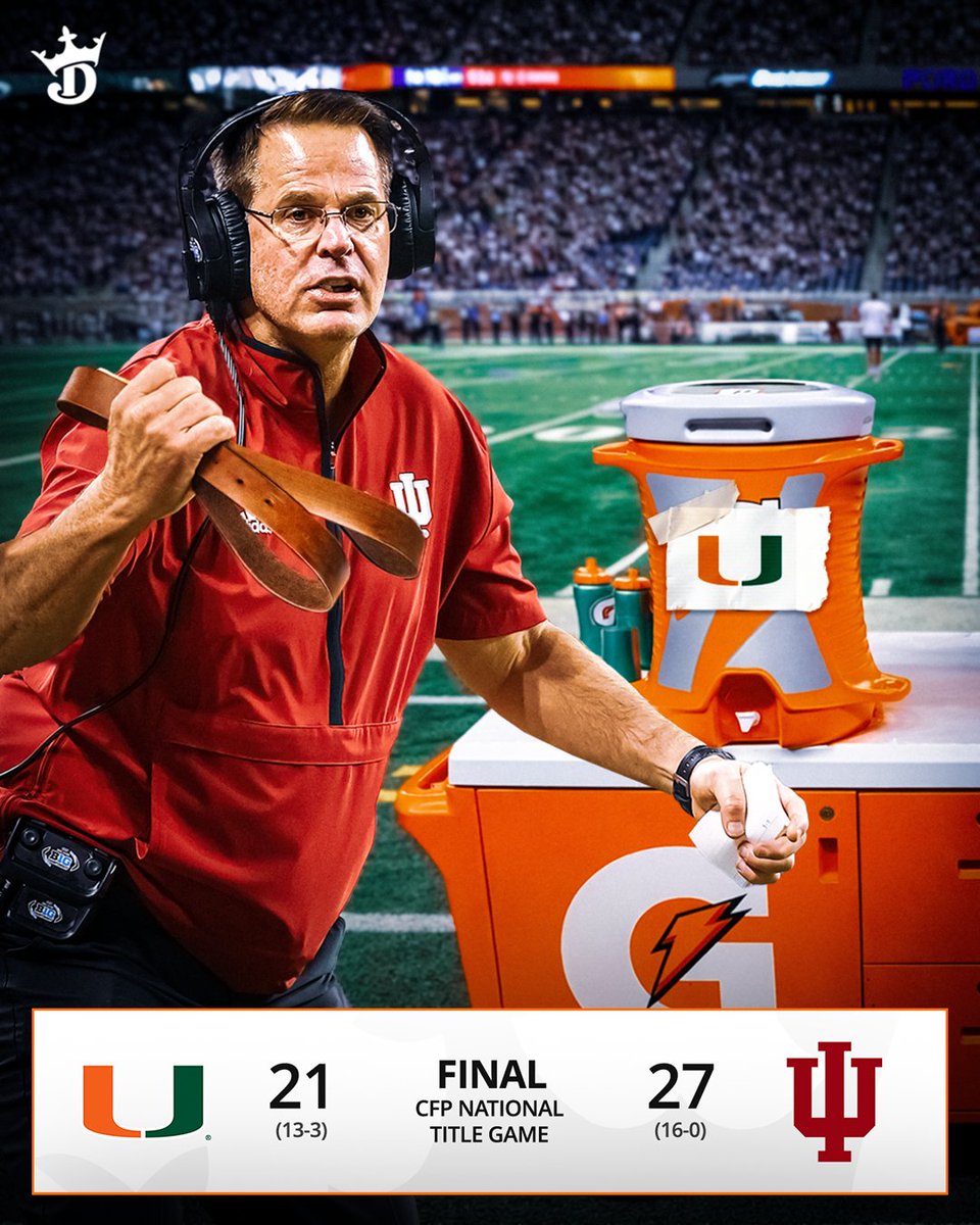 INDIANA HOOSIERS WIN THEIR FIRST-EVER NATIONAL CHAMPIONSHIP 🏆