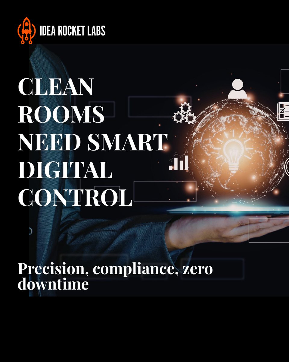 idearocketlabs's tweet photo. Cleanrooms need precision, not manual logs. 
Smart digital control delivers real-time visibility, automated reporting and continuous compliance.
#CleanRoom #SmartManufacturing #IoT #Industry40 https://t.co/ucYoAY4ZgQ