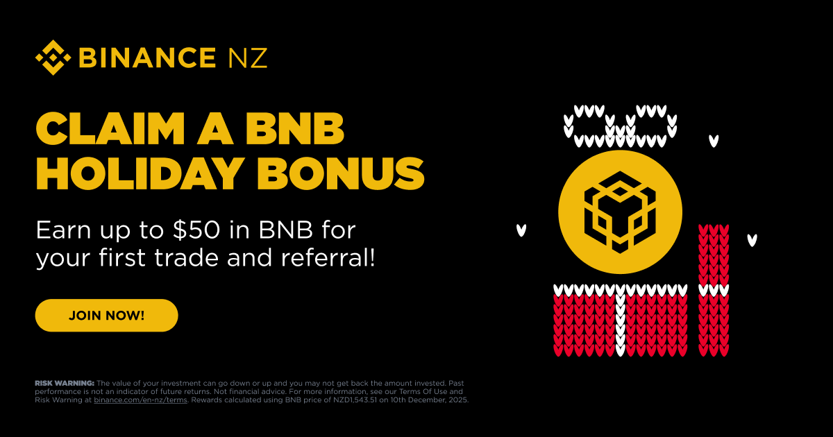 ⏰ Less than 2 weeks left to earn BNB!

Make your first-ever trade before the end of January  for a chance to earn up to $50 in BNB.

Limited rewards 👉 binance.com/en-NZ/activity…