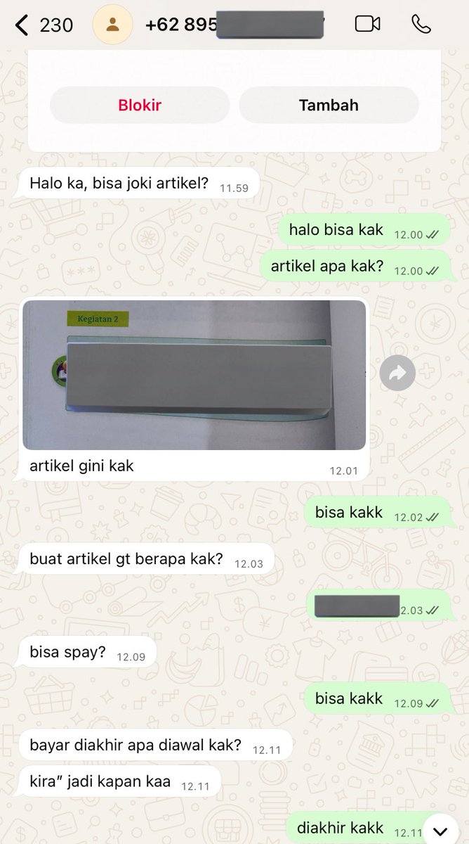 studilance's tweet image. [ TESTI #jokidistudilance ]

Joki tugas artikel opini 

✅ fee murah + bisa nego 
✅ payment di akhir

#jokitugasmurah #zonauang #zonajajan️️ #infojoki