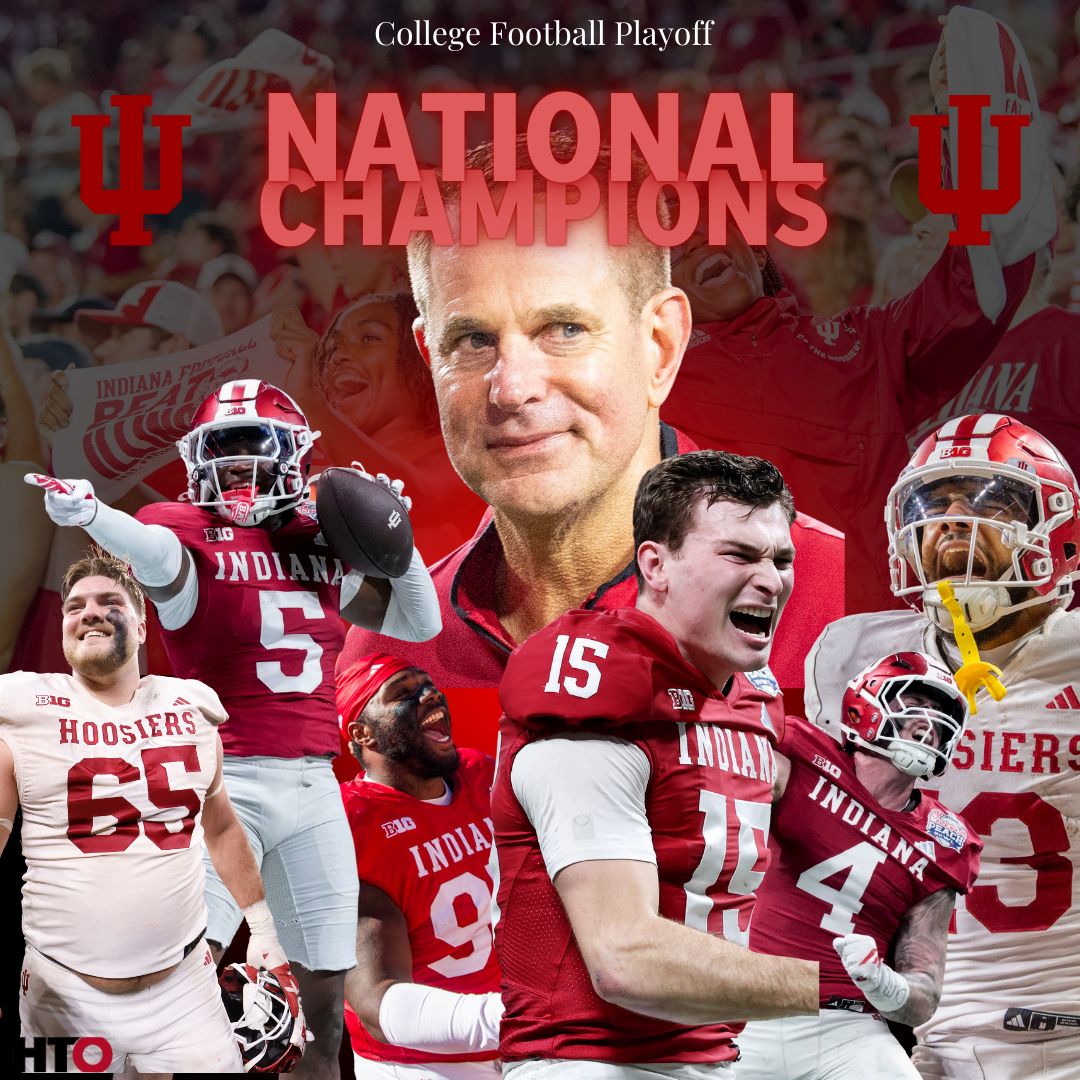 For the first time in program history, the Indiana Hoosiers are the College Football National Champions!!