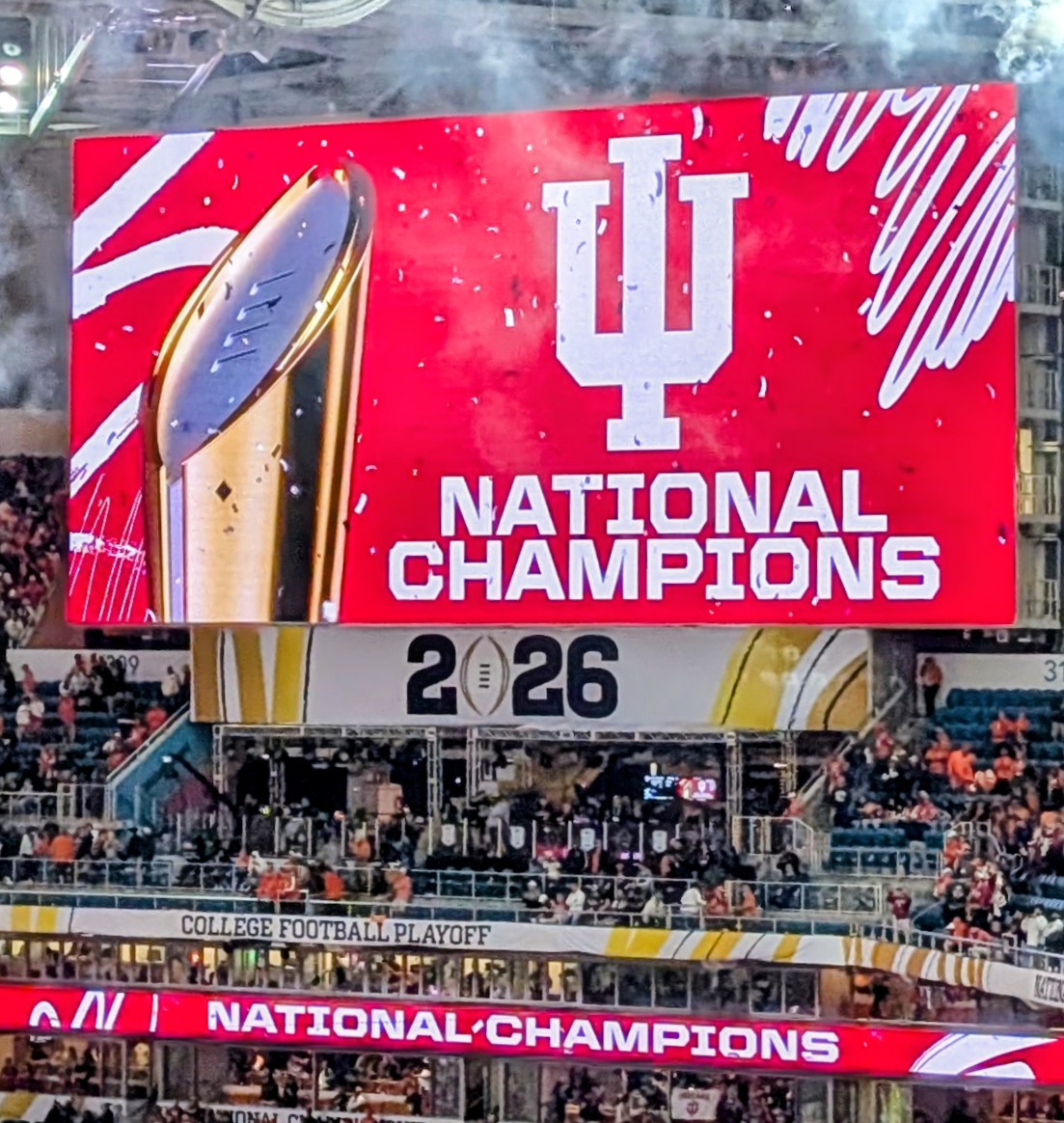 It's real.  Indiana Football. National Champions. #iufb