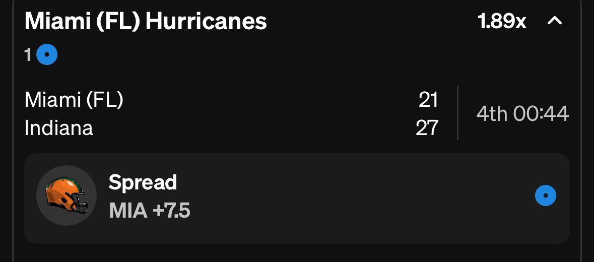 PicksWithSly's tweet image. Miami Hurricanes +7.5 ✅ follow for more free plays ! #GamblingX #NationalChampionship #Indiana #Hurricanes