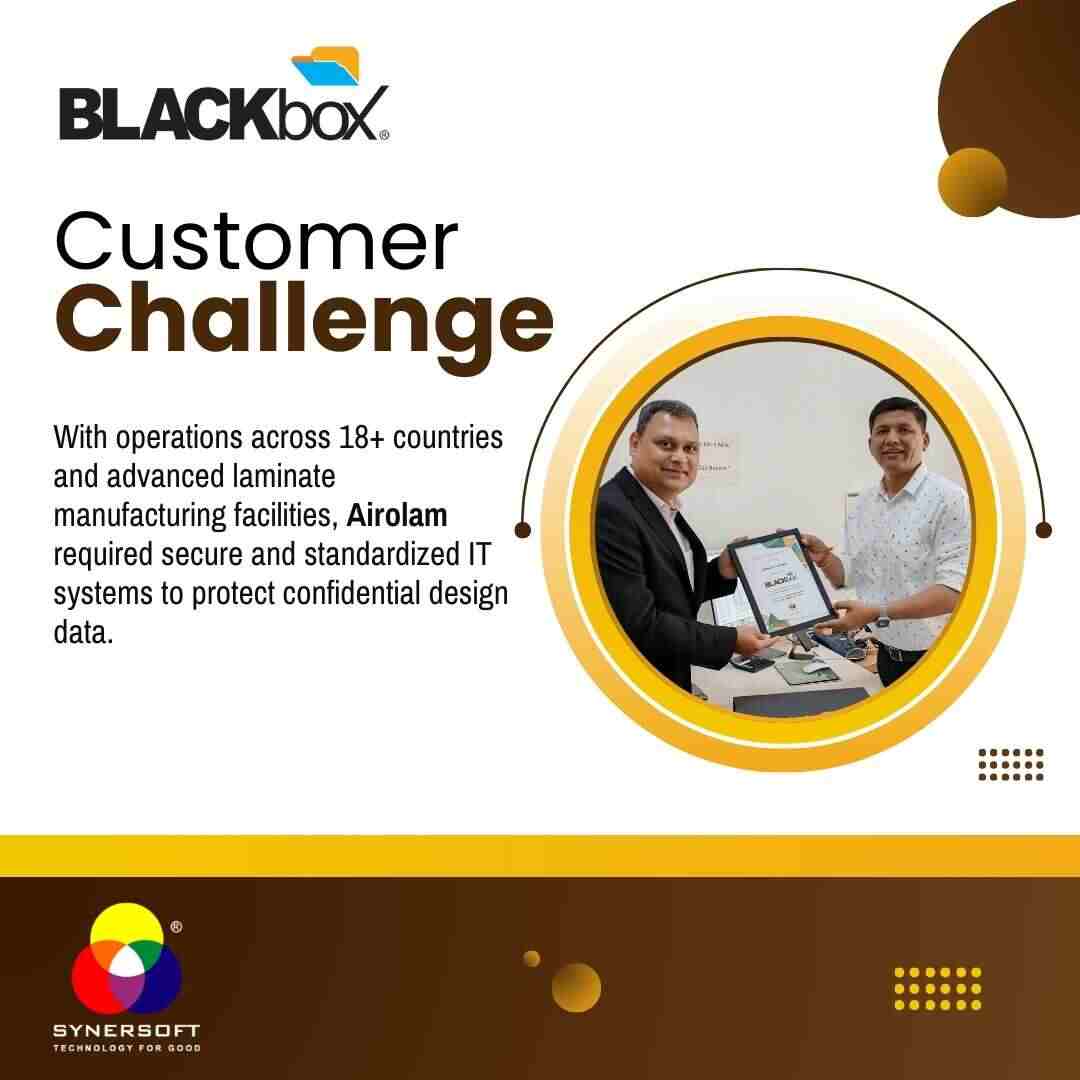 SynersoftTech's tweet photo. 11 years of trust. π€
Airolam Group (18+ countries) has used BLACKbox to secure their "Make in India" success for over a decade.
π‘οΈ Secured Tally & Designs
π° 60% Cost Savings
π Global Compliance
Read the story: https://t.co/kOiWiYldph
#MSME #TechTrust #Airolam #BLACKbox https://t.co/A1LxrD39On