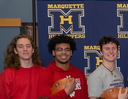 marquettehigh's tweet image. A Hilltopper and a NATIONAL CHAMPION! 

Congratulations Riley Nowakowski '20!